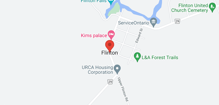 map of FLINTON ROAD